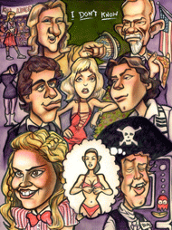 Fast Times at Ridgemont High caricature