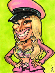 Nickii Minaj caricature